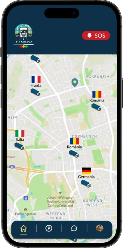 Tir Colega - Lateral Stanga Telefon - Sectiunea Erou - Functionalitate SOS