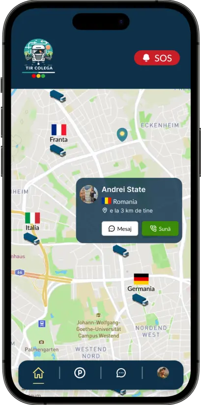 Tir Colega - Lateral Dreapta Telefon - Sectiunea Erou - Functionalitate vazut colegi